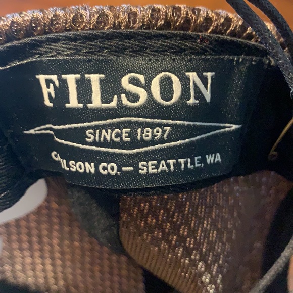 C.C. Filson Smokey Bear Mesh Logger Cap, Filson Hat, Dark Brown - Picture 4 of 4